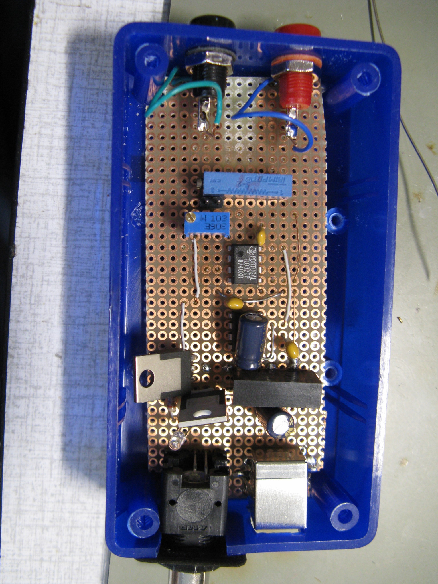 Differentiële probe met TL081